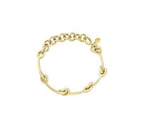 Breil, Collezione Tie Up, Bracciale Donna in Acciaio Specchiato, Gioiello Donna Elegante e Sofisticato con Piccoli Nodi o Intrecci, Lunghezza Regolabile 15-21 cm, Colore Silver