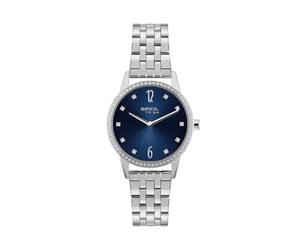 Breil, Collezione Twinkle Sky, Orologio Donna Elegante, Cronografo Donna in Acciaio, Quadrante Blu Sunray con Lucenti Cristalli, Chiusura Déployante Regolabile, Resistente all'Acqua