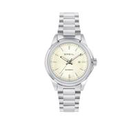 Breil, Collezione Velour, Orologio Donna, Orologio Automatico Solo Tempo in Acciaio Bilux, Quadrante con Pattern a Raggera, Bracciale a 3 Maglie, Cassa 32 mm, WR 10 ATM, Idea Regalo Donna