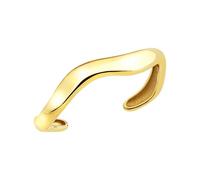 Breil, Collezione Zig Zag, Bracciale Donna, Bangle Rigido in Acciaio Lucido IP Gold, Forma Fluida e Sinuosa, Dimensioni 56 x 47 mm, Circonferenza Interna 16 cm, Idea Regalo Donna