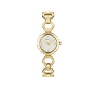Breil Flake TW2028 Women's Quartz Watch - White Guilloché Dial, Gold-Tone Stainless Steel Bracelet