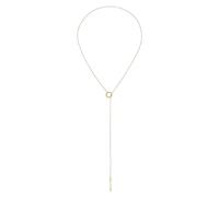 Breil, Flow Collection, Collana da Donna con Pendente in Acciaio Inox, Finitura Bilux, Chiusura ad Anello, Lunghezza Regolabile 70 cm, Idea Regalo Donna
