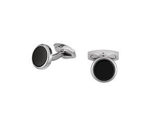 Breil Gemelli collezione CUFFLINK-CODE in acciaio e onice da uomo