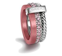 Breil Gioiello TJ1722 collezione BREILOGY, ANELLI da DONNA in ACCIAIO colore ROSA misura 14 con CON PIETRE