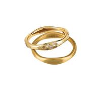 Breil Gioiello TJ2645 collezione ILLUSION, ANELLI da DONNA in ACCIAIO COLORATO colore ARGENTO, ORO misura 14 con CRISTALLO