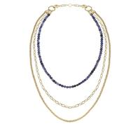 Breil Gioiello TJ3148 collezione KALEIDO, COLLANE da DONNA in ACCIAIO COLORATO colore ORO misura 52 con SODALITE