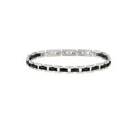 Breil Gioiello collezione CERAMIC BRICK, BRACCIALE da UOMO in STEEL AND CERAMICS colore SILVER/BLACK misura UNICA - TJ3368