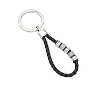 Breil Gioiello collezione WANDERLUST, PORTACHIAVI da UOMO in LEATHER AND STEEL colore SILVER/BLACK misura UNICA - TJ3375 IT ONE SIZE