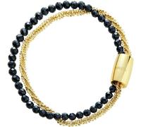 Breil Gioiello TJ3615 collezione MAGNETICA SYSTEM, BRACCIALI da DONNA in ACCIAIO COLORATO colore NERO, ORO ROSA misura 20,5 con SPINELLO NERO