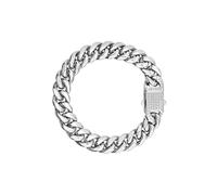 Breil Gioiello TJ3978 collezione STEEL & SPARK, BRACCIALI da UOMO in ACCIAIO, CRISTALLI colore ARGENTO misura 18 con ZIRCONIA