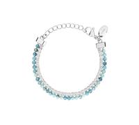 Breil Gioiello TJ4005, BRACCIALI da DONNA in ACCIAIO, CRISTALLI colore ARGENTO AZZURRO misura 21 con ACQUAMARINE