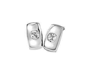 Breil Gioiello TJ4053 collezione STYLIZE, ORECCHINI da DONNA in ACCIAIO, CRISTALLI colore ARGENTO misura 23 con ZIRCONIA