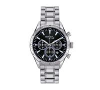 Breil Jato EW0656 Men's Chronograph Watch - 42mm Black Sunray Dial, Stainless Steel Bracelet