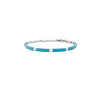 BRACCIALE CARVIN ACCIAIO E PIETRE TURCHESE UOMO BREIL