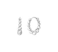 Breil, Orecchini Donna in Acciaio, Cerchio con Microsfere | Collezione B Rocks, Cerchio con Microsfere, Diametro 1, 6 cm, Idea Regalo Donna
