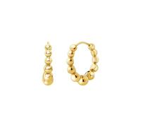 Breil, Orecchini Donna in Acciaio, Cerchio con Microsfere | Collezione B Rocks, Cerchio con Microsfere, Diametro 1, 6 cm, Idea Regalo Donna