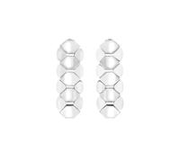 Breil, Collezione Hexagonia, Orecchini Donna a Forma Esagonale in Acciaio Lucido, Comodi e Leggeri, Chiusura a Farfalla, Lunghezza 5,2 cm, Idea Regalo Donna