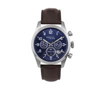 Breil Orologio analogico 'Classic Elegance' blu scuro / marrone scuro / argento Uomo Breil One Size blu scuro / marrone scuro / argento