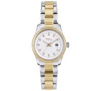 Breil, Collezione Classic Elegance, Orologio Donna, in Acciaio Silver e IP Gold, Movimento al Quarzo Solo Tempo, Quadrante Bianco, Lunetta con Pattern Zigrinato, Resistente all'Acqua, Silver-Gold