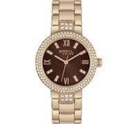 Breil Orologio analogico 'Dance Floor' marrone scuro / oro rosé / trasparente Donna Breil One Size
