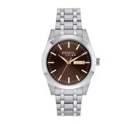 Breil Orologio analogico 'Rank' marrone scuro / argento Uomo Breil One Size