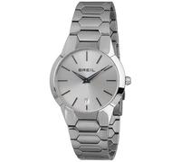 Breil - Orologio da Uomo Collezione NEW ONE TW1849 - Orologio Solo Tempo Uomo Impermeabile - Orologio da Polso in Acciaio - Movimento TMI VK64 - Quadrante Sunray Bianco e Bracciale Acciaio