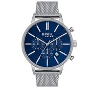 Breil Orologio Uomo Avery EW0507 – Cronografo Quarzo, Quadrante Blu, Mesh Acciaio Argento