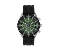 Breil Orologio UOMO B 12 H quadrante MONO-COLORE VERDE movimento CRONOGRAFO QUARZO e CINTURINO SILICONE NERO TW2024
