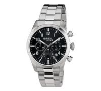 Breil Orologio UOMO CLASSIC ELEGANCE quadrante MONO-COLORE NERO movimento CRONOGRAFO QUARZO e BRACCIALE ACCIAIO ARGENTO EW0227