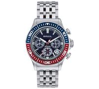 Breil Orologio UOMO MANTA 1970 quadrante MONO-COLORE BLU movimento CRONOGRAFO SOLARE e BRACCIALE ACCIAIO ARGENTO TW2010