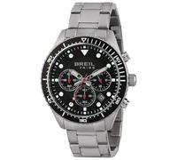 Breil Orologio UOMO SAIL quadrante MONO-COLORE NERO movimento CRONOGRAFO QUARZO e BRACCIALE ACCIAIO ARGENTO EW0582