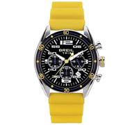 Breil Orologio UOMO SCORE quadrante MONO-COLORE NERO movimento CRONOGRAFO QUARZO e CINTURINO SILICONE GIALLO EW0635