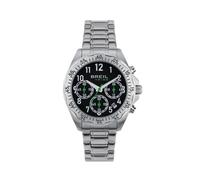 Breil Overhand EW0714 Men's Chronograph Watch - Black Dial, Red Bezel, Stainless Steel Bracelet