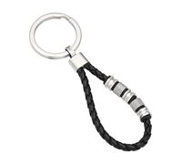 Breil Gioiello TJ3375 collezione WANDERLUST, PORTACHIAVI da UOMO in PELLE E ACCIAIO colore ARGENTO, NERO misura UNICA con SENZA PIETRE