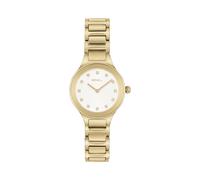 Breil Sheer TW1965 Women's Quartz Watch - White Dial, Gold IP Stainless Steel Bracelet