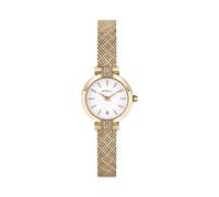 Breil Soul TW1917 Women's Two-Hand Watch - White Dial, Gold IP Stainless Steel Mesh Bracelet