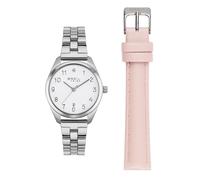 Breil Time of Love EW0700 Women's Watch - White Dial, Pink Leather Strap