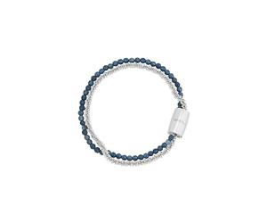 Breil TJ3376 Gioiello collezione MAGNETICA SYSTEM, BRACCIALE da DONNA in ACCIAIO, PIETRE NATURALI colore SILVER misura 19, 5CM con AGATA - TJ3376, Taglia Unica