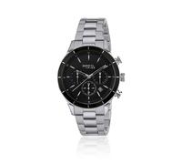 Breil Tribe EW0447 Dude Chronograph Watch - Black Dial, Silver Steel Bracelet