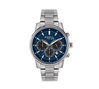 Breil Tribe EW0728 Caliber Men's Chronograph - Blue Dial, 43mm Steel Bracelet