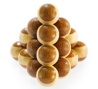 breinen-mozaiek-puzzels - 3D Bamboo Breinpuzzel Cannon Balls (1 TOYS)