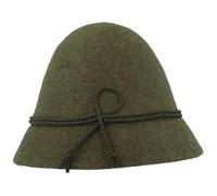 Breiter Cappello Bavarese da Uomo Cappello Tradizionale Montagna Caccia Cappello Alpino Tirolese Oliva 54