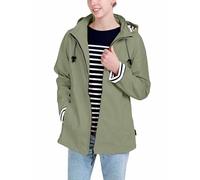 Breizh Ocean - Giacca Impermeabile Donna, dalla XS alla 4XL, Marchio Francese ERQUY, Kway Donna Impermeabilie Vestibilità Aderente con Interni a Righe - Disponibili Taglie Grandi