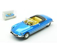 BREKINA 1/87 CITROEN DS 19 CABRIO OPEN 1963 BLU MODELLINO STATICO DIECAST