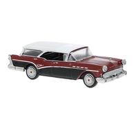 BREKINA 18178 Buick Century Caballero, Rosso/Nero, 1957, H0, Nuovo 2025