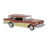 BREKINA 18179 Buick Century Caballero, Arancione/Beige Chiaro, 1957, H0, Nuovo