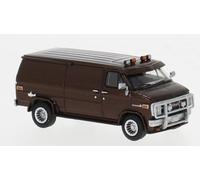 BREKINA 18252 Scala HO GMC Vandura marrone anno 1983