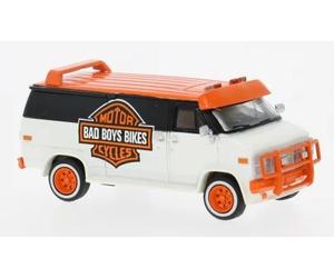 BREKINA 18260 Scala HO Chevrolet C20 anno 1983 Bad Boys Bikes