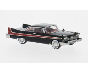 BREKINA 19682 Scala HO Plymouth Fury colore nero/rosso anno 1958