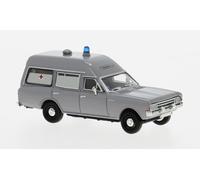 Brekina 20671 - 1/87 Opel Rekord C KTW, Grigio, 1968, DRK - Nuovo